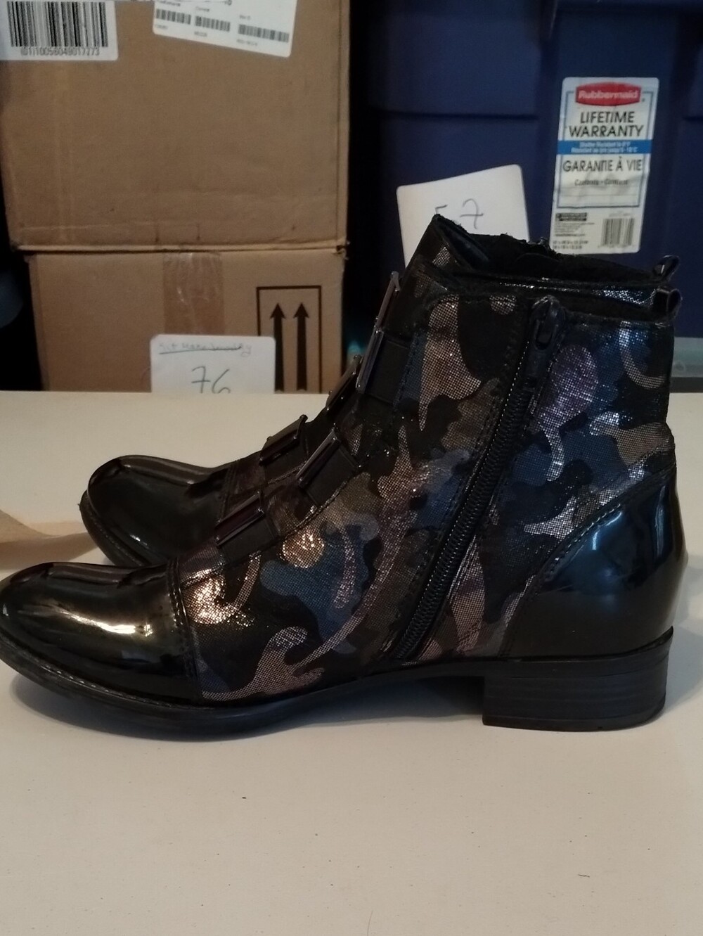 Remonte  Patterned Ankle Boots SZ 38